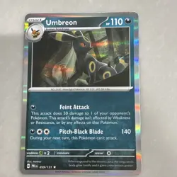 Pokemon Umbreon 059/131 Sv: Prismatic Evolutions Holo Rare Stage 1 HP 110 - Image 1