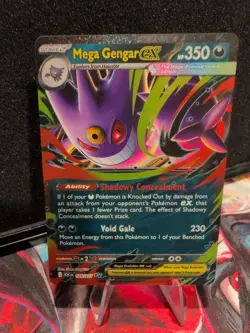 Tcg Pokemon Mega Gengar ex 125/217 Me: Ascended Heroes Holo Pack Fresh. - Image 1