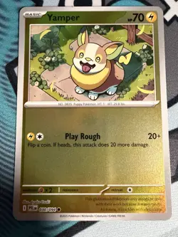 Pokemon TCG Me02: Phantasmal Flames Yamper 30/94 Reverse Holo - Image 1