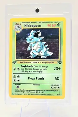 Pokemon TCG Nidoqueen Holo Rare Unlimited Jungle 07/64 - Image 2