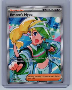 Emcee's Hype 220/182 Ultra Rare Destined Rivals Pokemon NM - Image 1