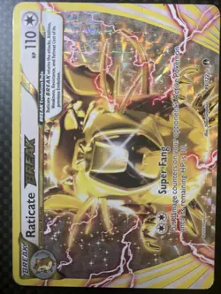 Pokemon TCG Raticate BREAK 89/122 XY BREAKpoint HP - Image 1