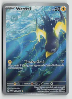 Wattrel 178/167 Pokemon SV06: Twilight Masquerade Illustration Rare NM - Image 1