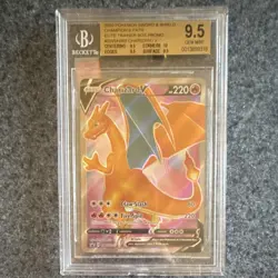 Pokemon TCG Charizard V SWSH260 Promo Holo Beckett 9.5 Sword & Shield 2020 - Image 1