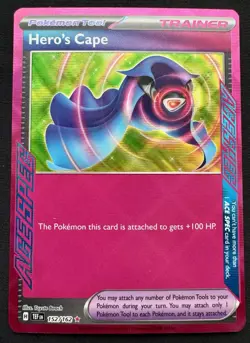 Hero's Cape ACE SPEC Rare Pokemon TCG SV05: Temporal Forces 152/162 - Image 1