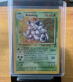 Pokemon TCG Nidoking Base Set 2 11/130 Holo Unlimited Holo Rare - Image 1