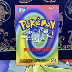 Topps Pokemon Charizard - E6 HOLO Foil (Blue Logo) NM - Image 2