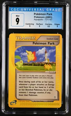 CGC 9 Pokemon TCG 2003 Aquapolis #131/147 Pokemon Park - Image 1