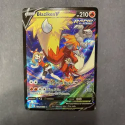Pokemon Blaziken V TG14/TG30 Sword & Shield Silver Tempest Trainer Gallery - Image 1