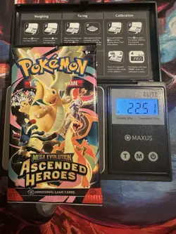 22.51g! HEAVY -Pokemon Ascended Heroes Booster Pack -Possible GODU - Image 1