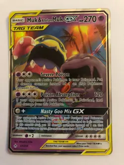 Muk & Alolan Muk GX 61/214 Sm-Unbroken Bonds Holo - Pokemon TCG - Image 1