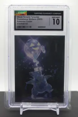 CGC 10 - 2023 POKEMON CENTER STICKERS GHOST TERASTAL TYRANITAR - Image 1