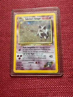 Pokemon Sabrina's Gengar Holo 14/132 80 HP -GYM HEROES SET - Image 1