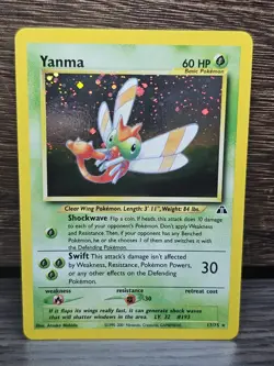 Yanma Unlimited Holo Rare 17/75 - Pokemon TCG Neo Discovery Vintage NM - Image 1