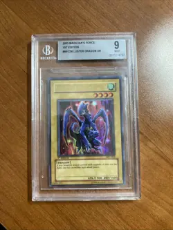 Yu-Gi-Oh! Magician's Force Luster Dragon UR 1st Edition Beckett 9 Psa 9 - Image 1