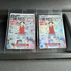 Bandai Monkey.D.Luffy US Voyage Promo P-055 One Piece CCG Card - Image 1