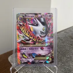 Pokemon TCG M Gengar EX Black Star Promo Card XY166 Shiny Holo MP - Image 1