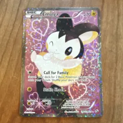 Pokemon Emolga RC23/RC25 Legendary Treasures Ultra Rare Full Art Holo Card - Image 1