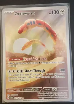 Pokemon Orthworm 224/193 Sv02 Paldea Evolved Illustration Rare Holo Card English - Image 1