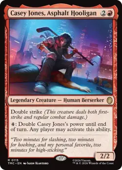 MTG Teenage Mutant Ninja Turtles Commander - Casey Jones, Asphalt Hooligan - Image 1