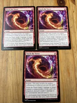 Torch the Tower Wilds of Eldraine Regular X3 Shipping Refund - Image 1