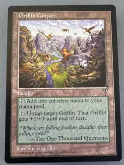 Griffin Canyon Visions Regular MTG—Never Played Near Mint—Vintage RESERVE LIST - Image 1