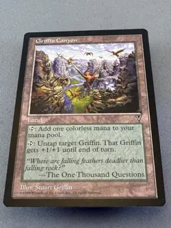 Griffin Canyon Visions Regular MTG—Never Played Near Mint—Vintage RESERVE LIST - Image 3
