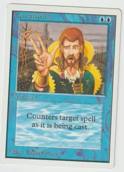 MAGIC THE GATHERING COUNTER SPELL UNLIMITED EDITION LIGHTLY PLAYED - Image 1