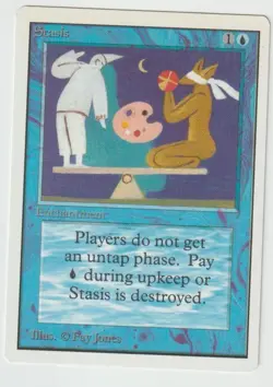 MAGIC THE GATHERING STASIS UNLIMITED EDITION Regular MTG LIGHTLY PLAYED - Image 1