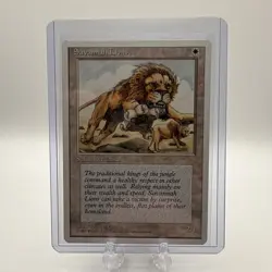 4th Edition MTG 1 Savannah Lions Magic - Image 1