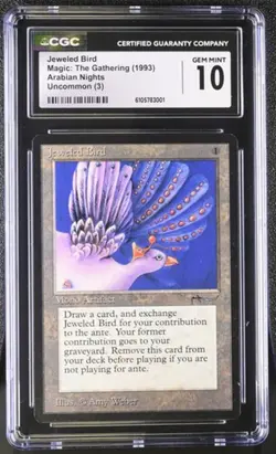 Jeweled Bird. Arabian Nights Mtg. CGC 10 Gem Mint! - Image 1