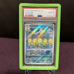 2024 Pokemon SV6 JP Sunflora Art Rare #102 PSA 10 GEM MT Includes Green Guard - Image 1