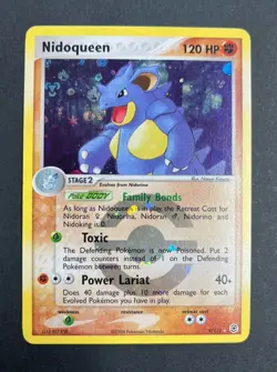 Pokemon TCG Nidoqueen 9/112 EX FireRed & LeafGreen Holo Rare 120HP Nintendo 2004 - Image 1