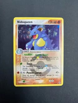Pokemon TCG Nidoqueen 9/112 EX FireRed & LeafGreen Holo Rare 120HP Nintendo 2004 - Image 2