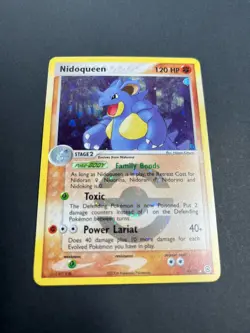 Pokemon TCG Nidoqueen 9/112 EX FireRed & LeafGreen Holo Rare 120HP Nintendo 2004 - Image 3