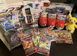 POKEMON TCG MEGA MERCH BOX V 12 *LIMITED* Vintage, Sealed Packs, GIFTS & MORE💫 - Image 1