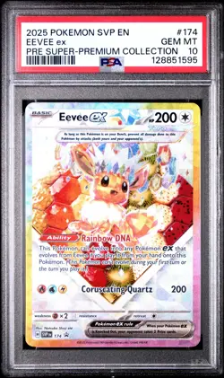 PSA 10 2025 POKEMON EEVEE EX PRISMATIC EVOLUTIONS SPC PROMO SVP EN 174 - Image 1