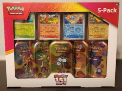 Scarlet & Violet 151 Mini Tin 5-Pack | Costco Exclusive | Pokemon TCG - Image 1