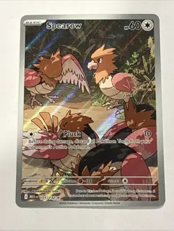 Spearow 151/132 Illustration Rare Holo ME01: Mega Evolution Pokemon NM - Image 1