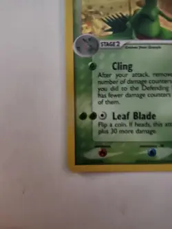 Pokemon TCG Sceptile EX Holo Rare 4/17 Pop Series 1 Near Mint - Image 3