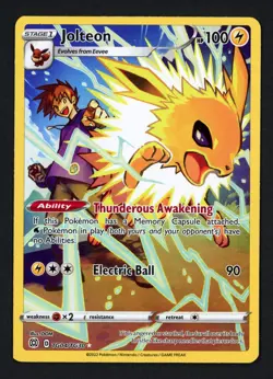 Jolteon TG04/TG30 Brilliant Stars Ultra Rare Pokemon TCG - Image 1