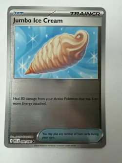 Pokemon Jumbo Ice Cream 091/094 Uncommon Phantasmal Flames Reverse Halo NM - Image 1