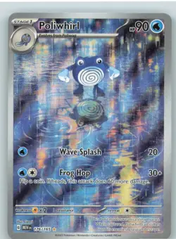Poliwhirl 176/165 Illustration Rare 151 Pokemon Near Mint - Image 1