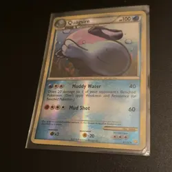 Pokemon TCG Quagsire Heartgold & Soulsilver 9/123 Reverse Holo Holo Rare LP - Image 2