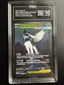 Mega Absol ex #180/132 TAG 10 Gem Mint SIR – Pokemon ME01 Mega Evolution - Image 1