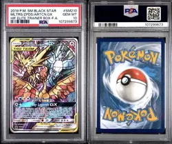 Pokemon Moltres Zapdos Articuno GX SM210 Black Star Promo Holo PSA 10 - Image 3