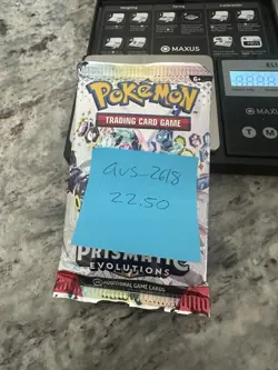 22.50g! HEAVY -Pokemon Prismatic Evolution Booster Pack -Possible GODU - Image 3