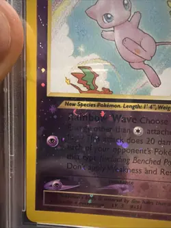 2001 POKEMON SOUTHERN ISLANDS PROMO #1 MEW-HOLO PSA 8 Nice Swirl!! - Image 3