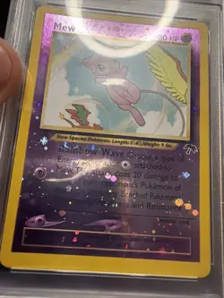 2001 POKEMON SOUTHERN ISLANDS PROMO #1 MEW-HOLO PSA 8 Nice Swirl!! - Image 4