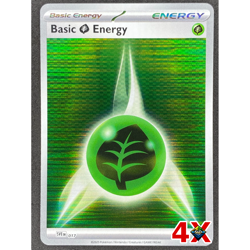 4x Grass Energy 017 Holo Black Bolt White Flare Pokemon TCG Playset NM - Image 1